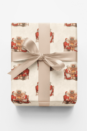 The Claus Chess Match - London Penny Gift Wrap