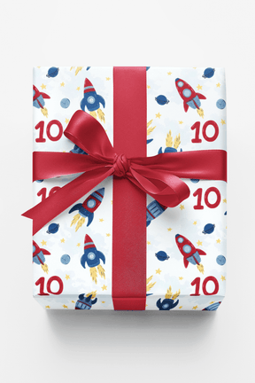 Stellar Birthday Ten - London Penny Gift Wrap