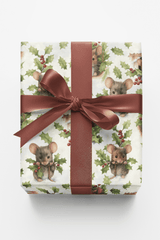 Winter Woodland Mice - London Penny Gift Wrap