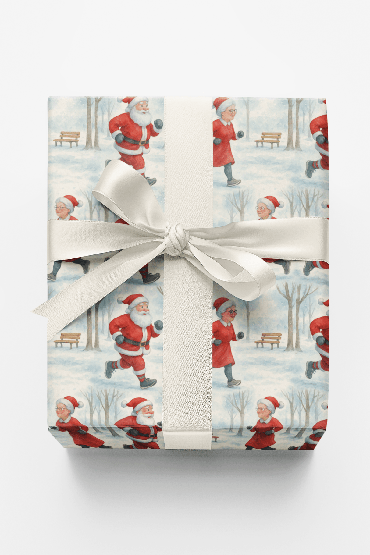 Cardio Claus - London Penny Gift Wrap