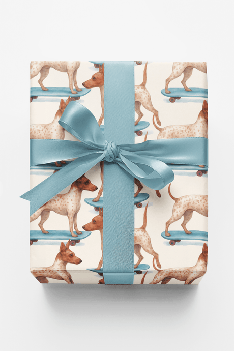 Skater Terrier Style - London Penny Gift Wrap