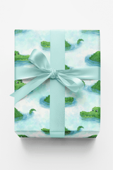 Crocodile Drift - London Penny Gift Wrap