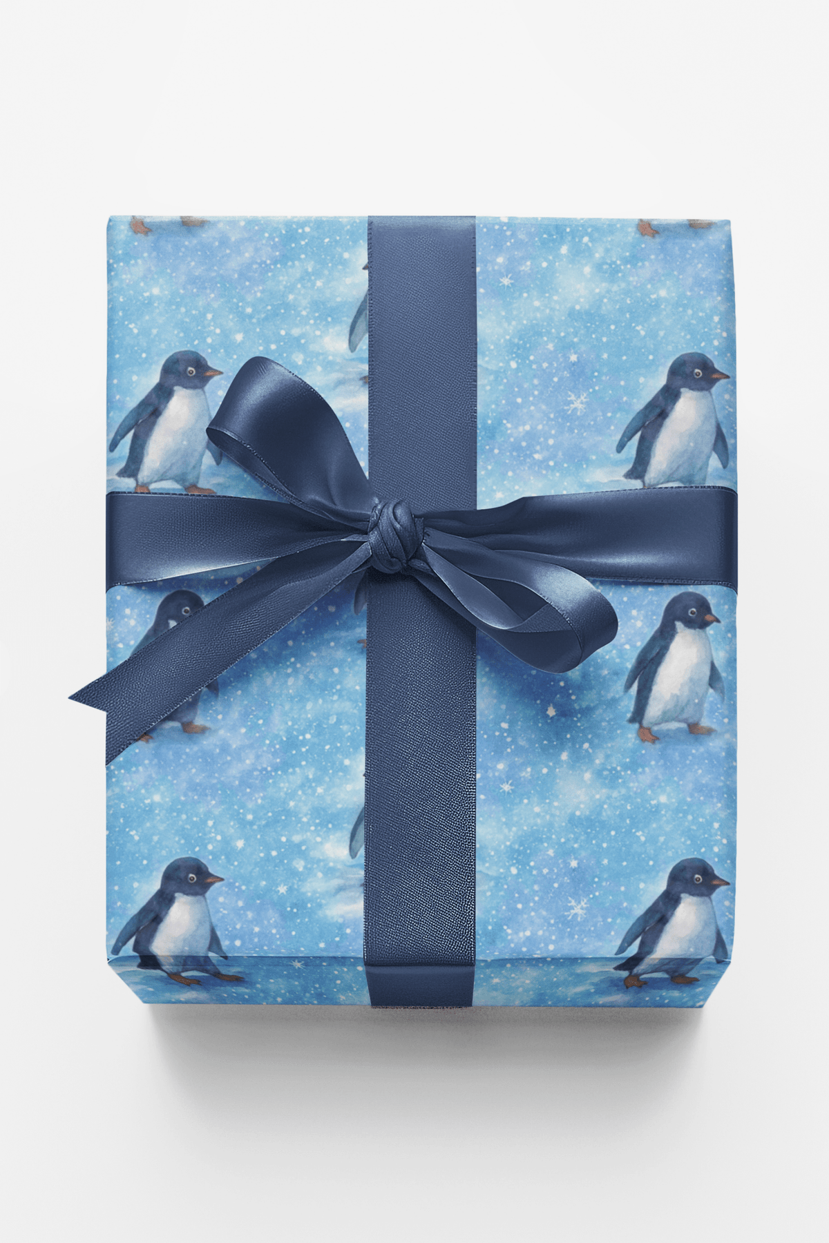 Penguins in the Snow - London Penny Gift Wrap