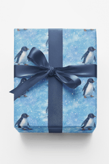 Penguins in the Snow - London Penny Gift Wrap
