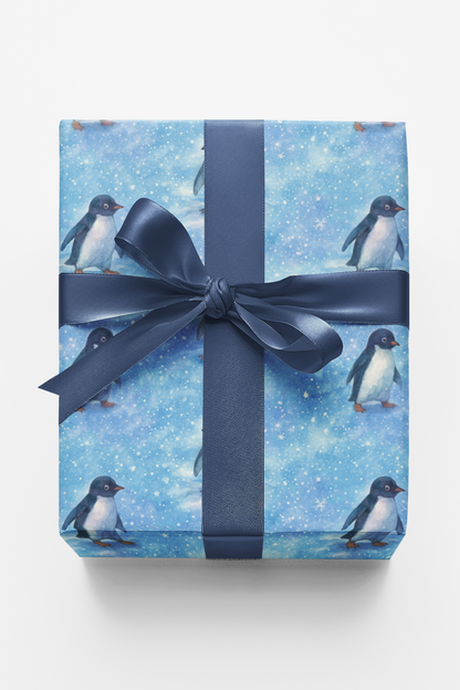 Penguins in the Snow