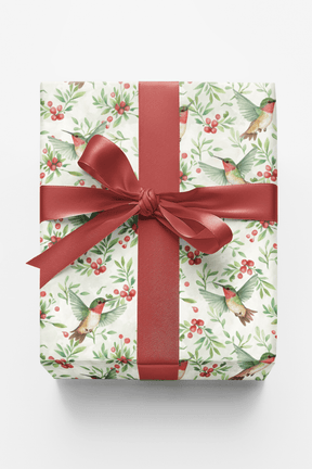 Holiday Hummingbirds - London Penny Gift Wrap