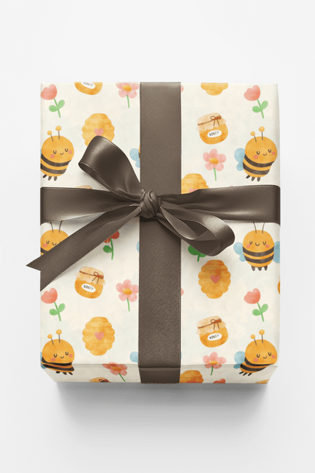 Happy Honeybees - London Penny Gift Wrap