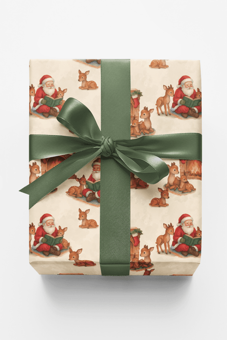 Santa’s Cozy Storytime - London Penny Gift Wrap