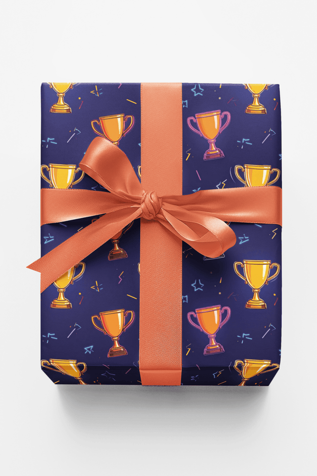 Victory Trophy Surge Glossy Wrapping Paper - London Penny Gift Wrap