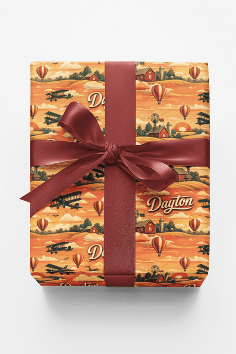 Dayton Wright Brothers Glow - London Penny Gift Wrap