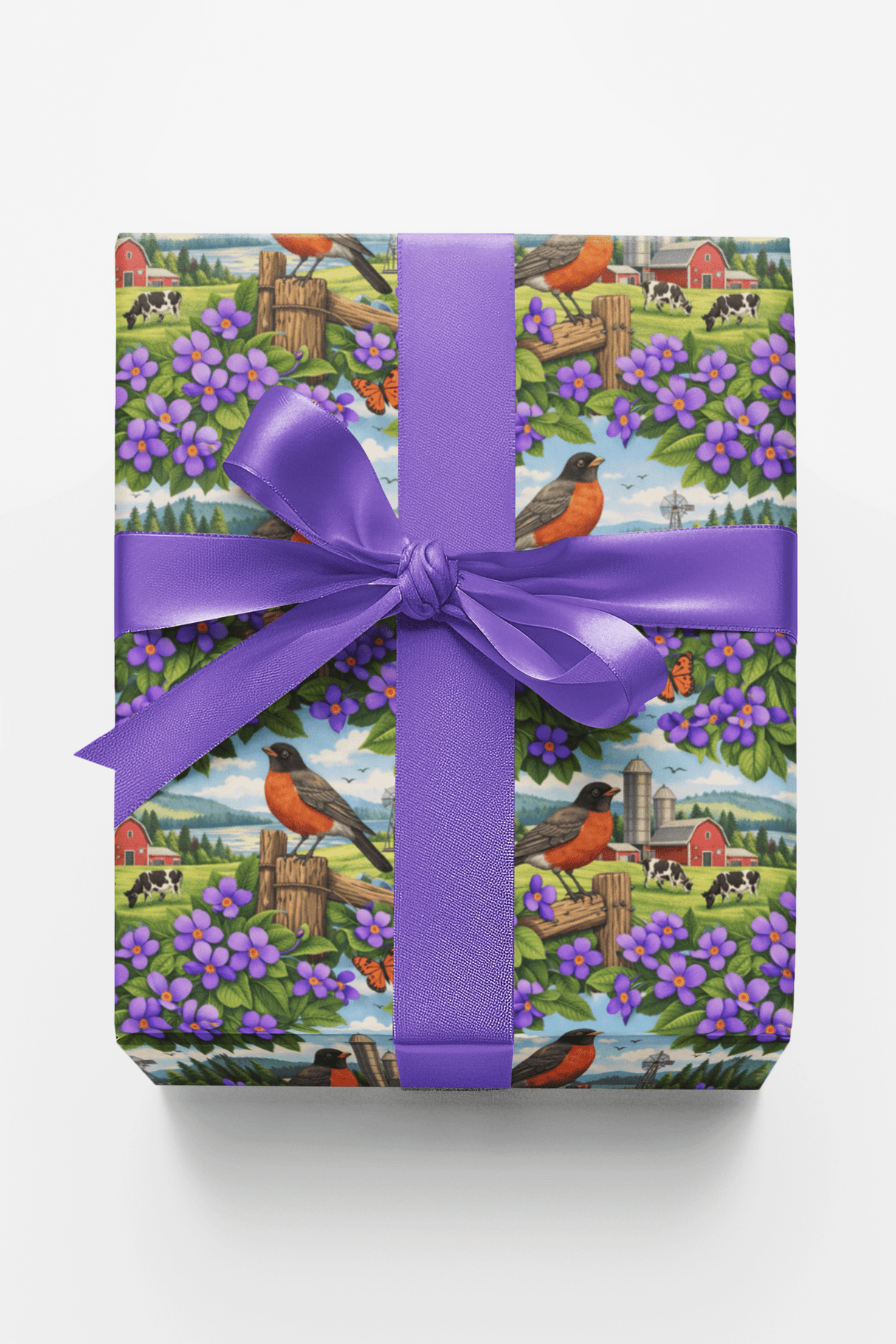 Wisconsin Flora & Fauna - London Penny Gift Wrap