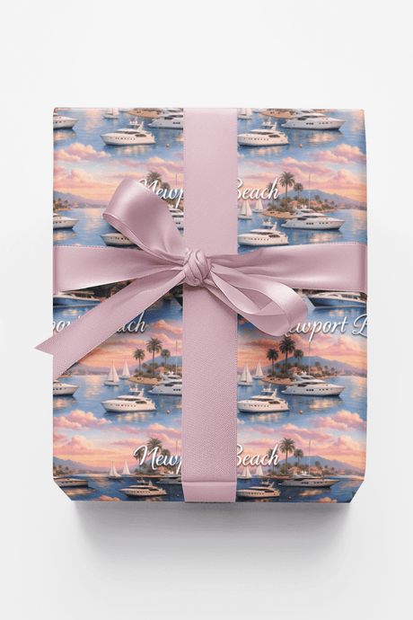 Newport Beach Harbor Glow - London Penny Gift Wrap