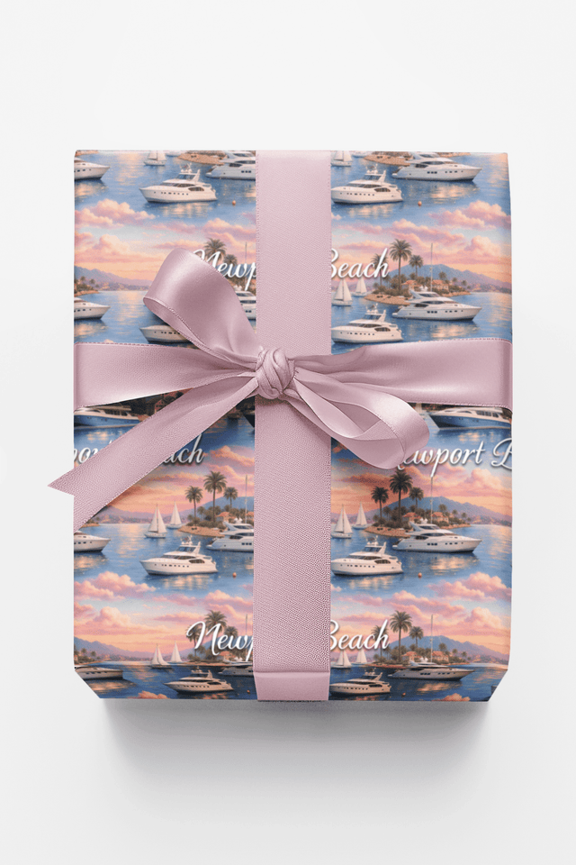 Newport Beach Harbor Glow - London Penny Gift Wrap
