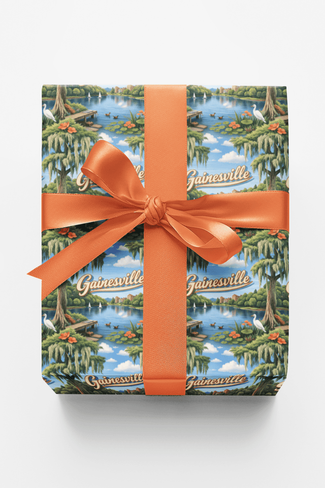 Gainesville Gator Country Glow - London Penny Gift Wrap