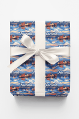 Tacoma Rainier Harbor - London Penny Gift Wrap