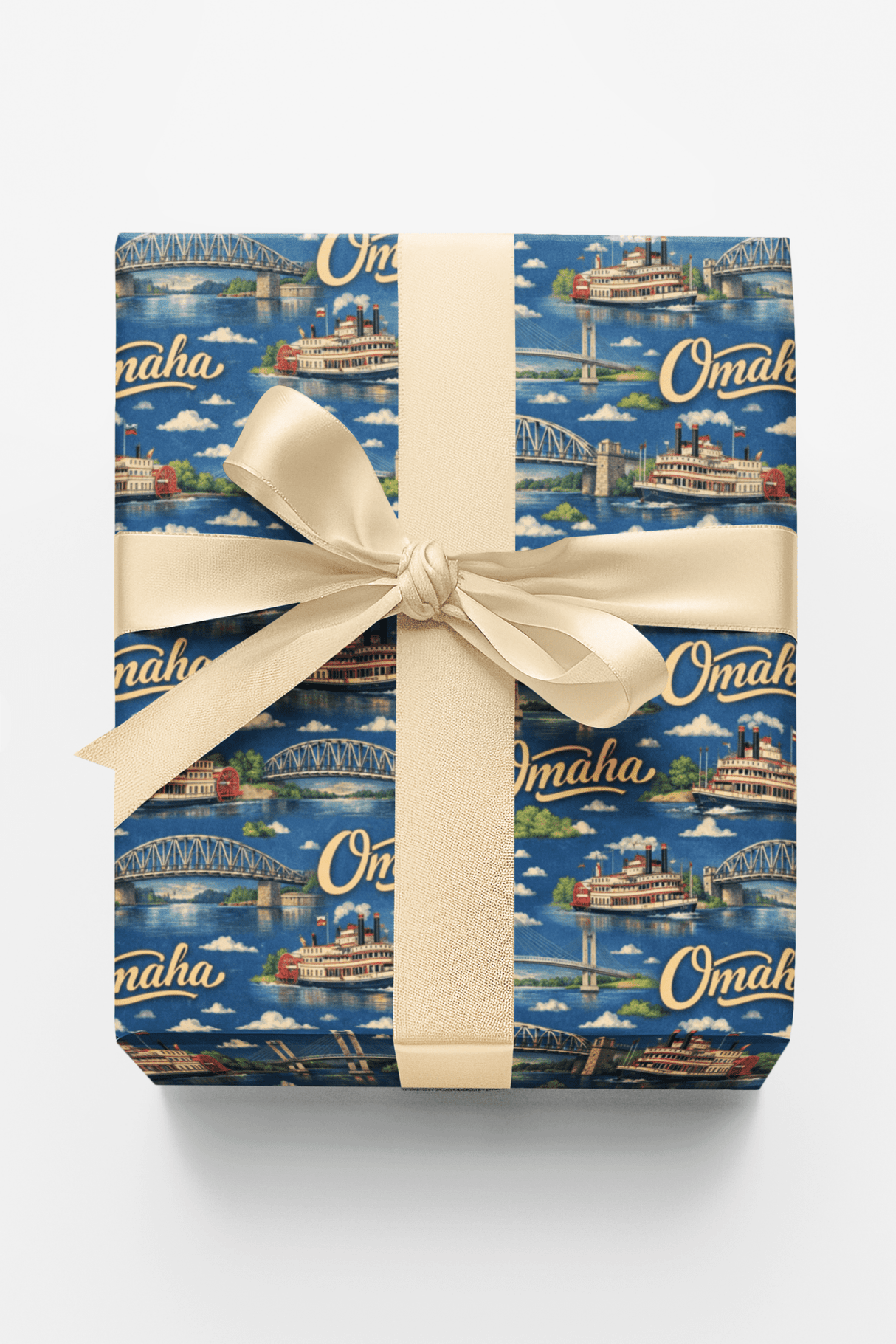 Omaha Riverfront Oldies - London Penny Gift Wrap