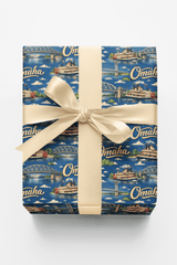 Omaha Riverfront Oldies - London Penny Gift Wrap