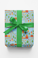Toy Train Roundabout - London Penny Gift Wrap