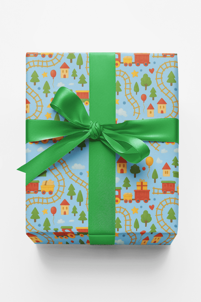 Toy Train Roundabout - London Penny Gift Wrap