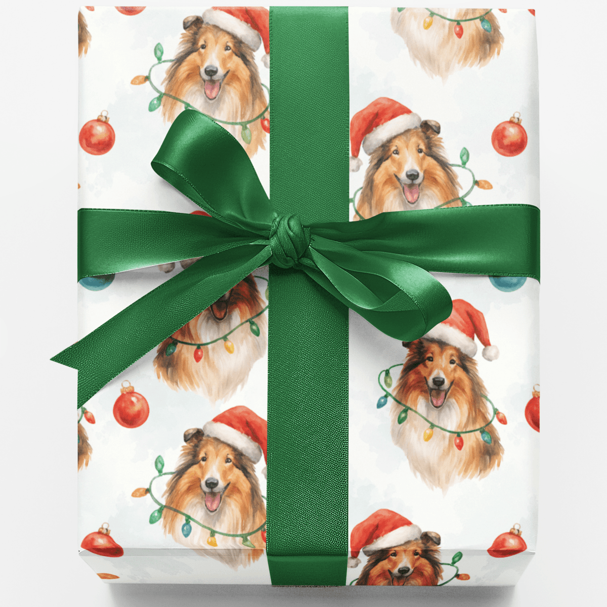Graduation Pattern Background Pink Snowlight Collie Gift Wrap - Celebrate Christmas Joy – London Penny ...
