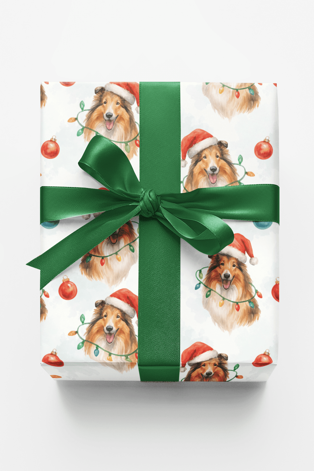 Snowlight Collie - London Penny Gift Wrap