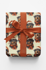 Rottweiler in Red - London Penny Gift Wrap