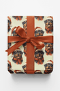 Rottweiler in Red - London Penny Gift Wrap