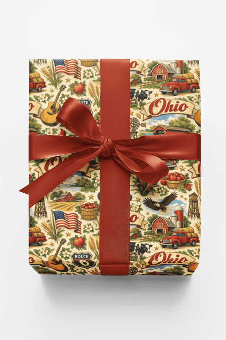Ohio Heritage Heart - London Penny Gift Wrap