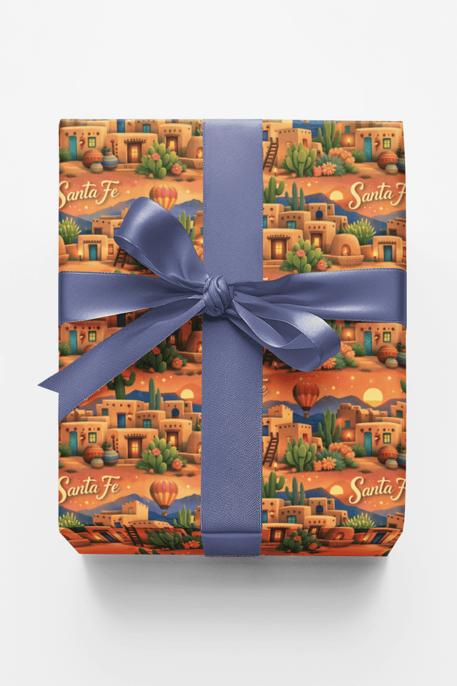 Santa Fe Adobe Sunset - London Penny Gift Wrap