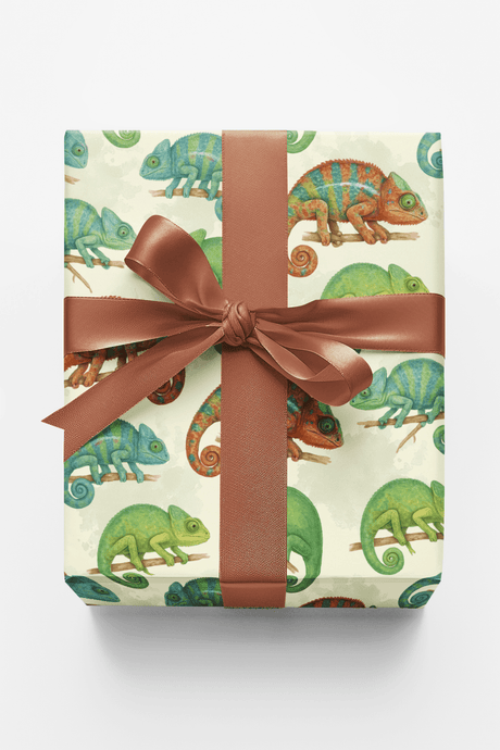 Chameleon Celebration - London Penny Gift Wrap