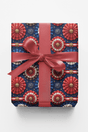 Liberty Star Rosettes Glossy Wrapping Paper - London Penny Gift Wrap