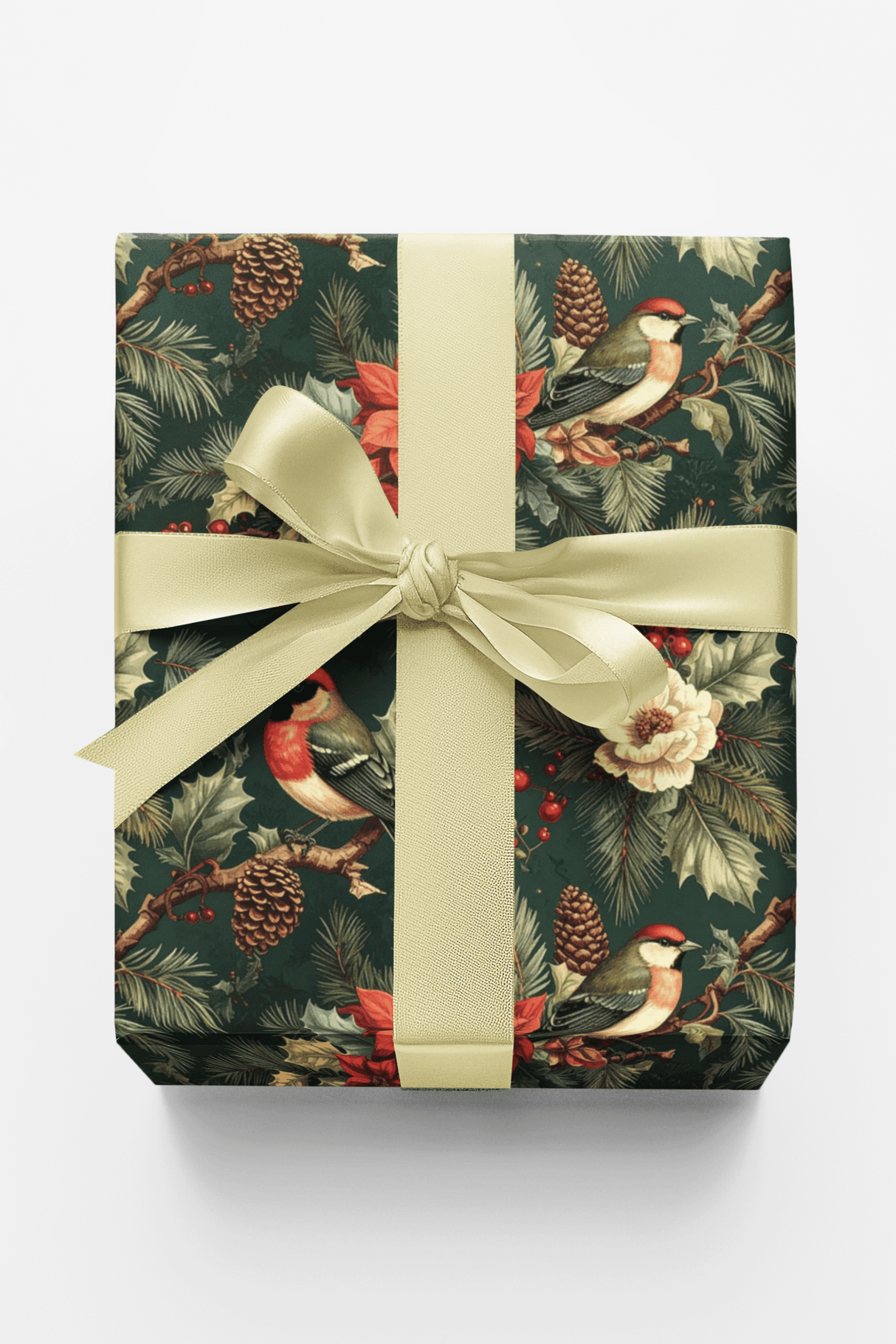 LIMITED TIME | Victorian Holiday Aviary Wrapping Paper - London Penny Gift Wrap