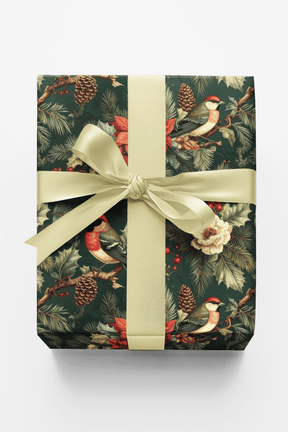 LIMITED TIME | Victorian Holiday Aviary Wrapping Paper - London Penny Gift Wrap