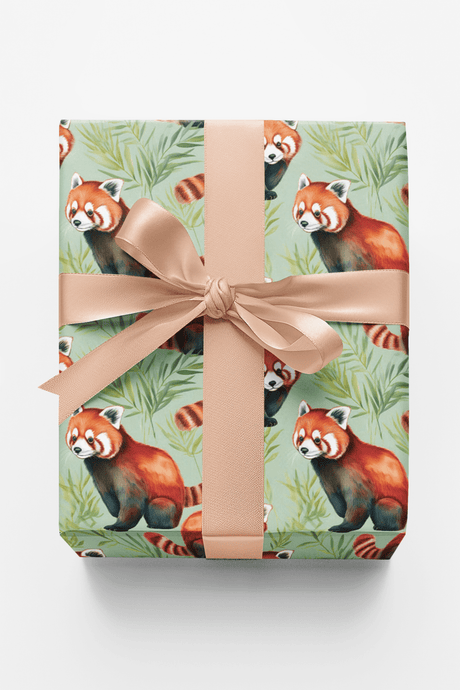 Safari Stroll: Red Panda - London Penny Gift Wrap