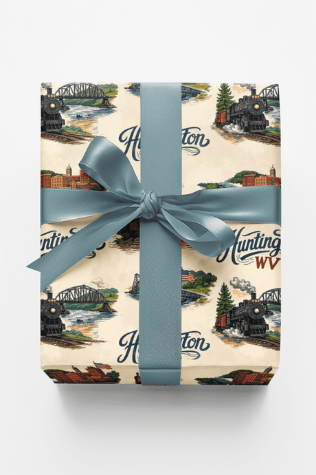 Huntington WV River Heritage - London Penny Gift Wrap