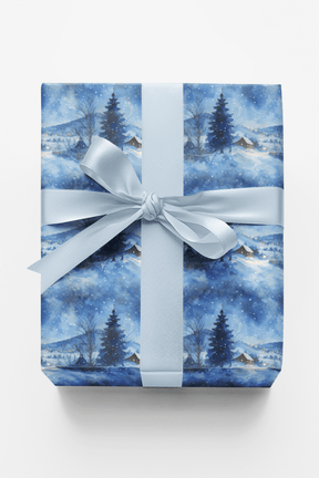 Silent Snowfall - London Penny Gift Wrap
