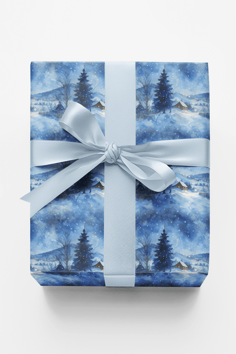 Silent Snowfall - London Penny Gift Wrap