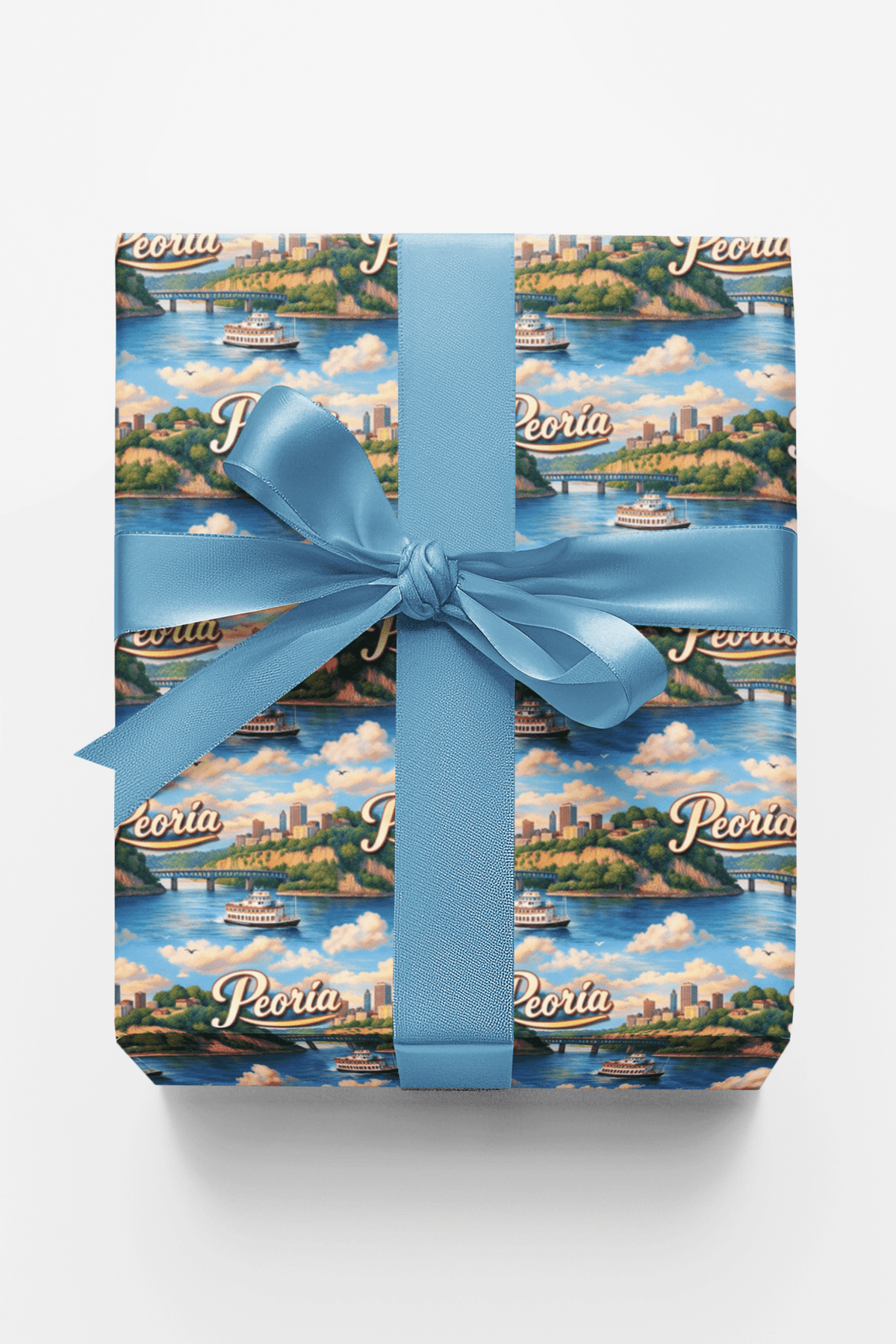 Peoria River City Glow - London Penny Gift Wrap