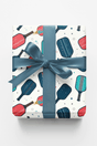 Electric Eighties Court Club Wrapping Paper - London Penny Gift Wrap