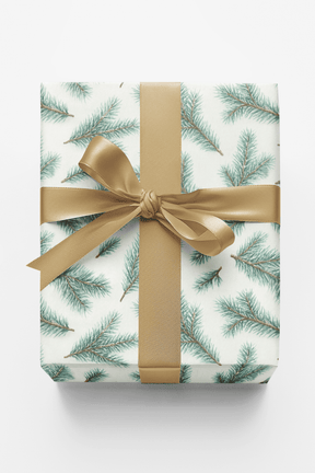Frosted Fir - London Penny Gift Wrap