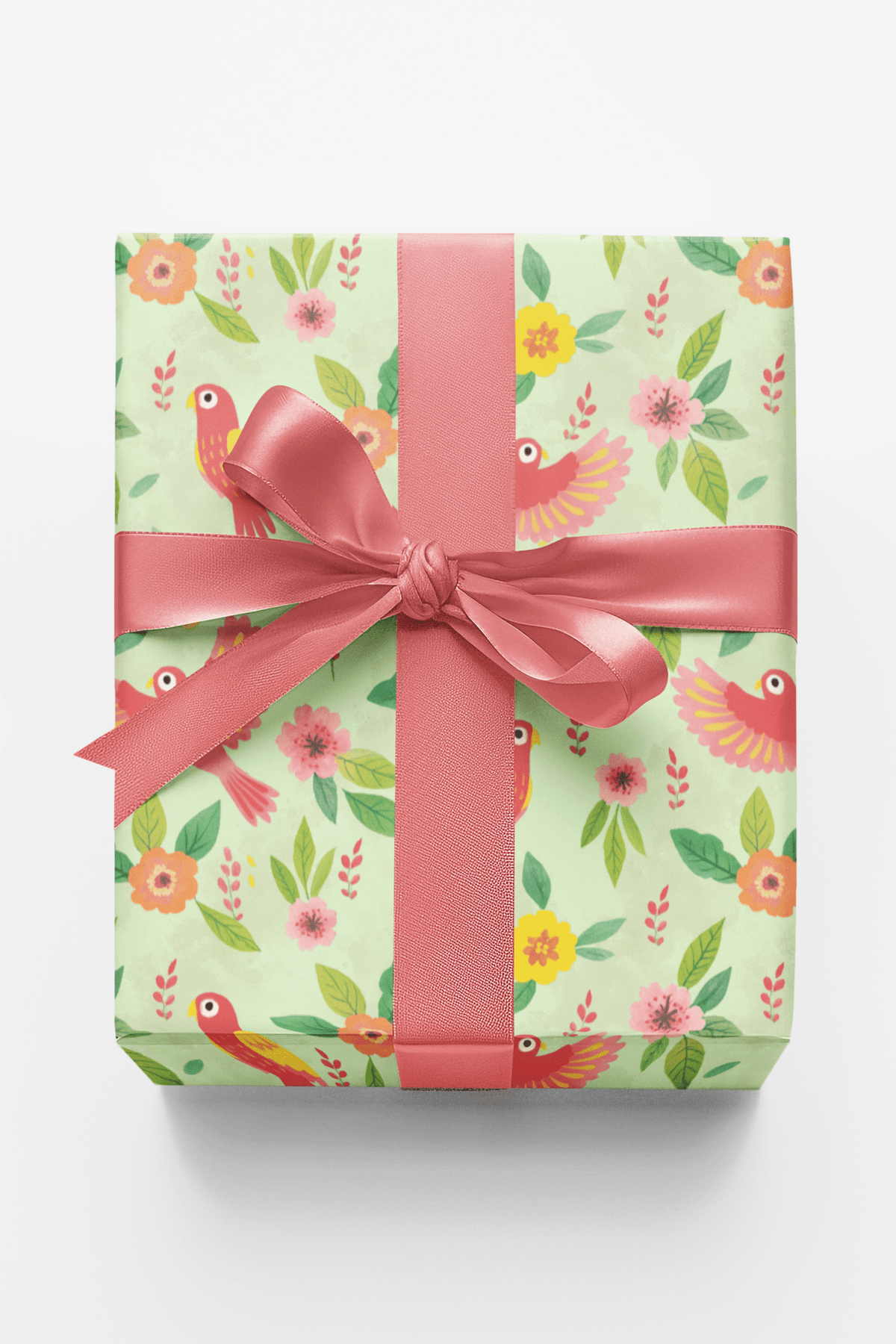 Tropical Parrot Bloom - London Penny Gift Wrap