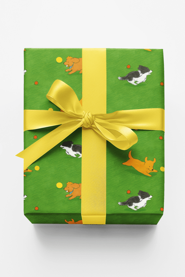 Puppy Park Afternoon - London Penny Gift Wrap