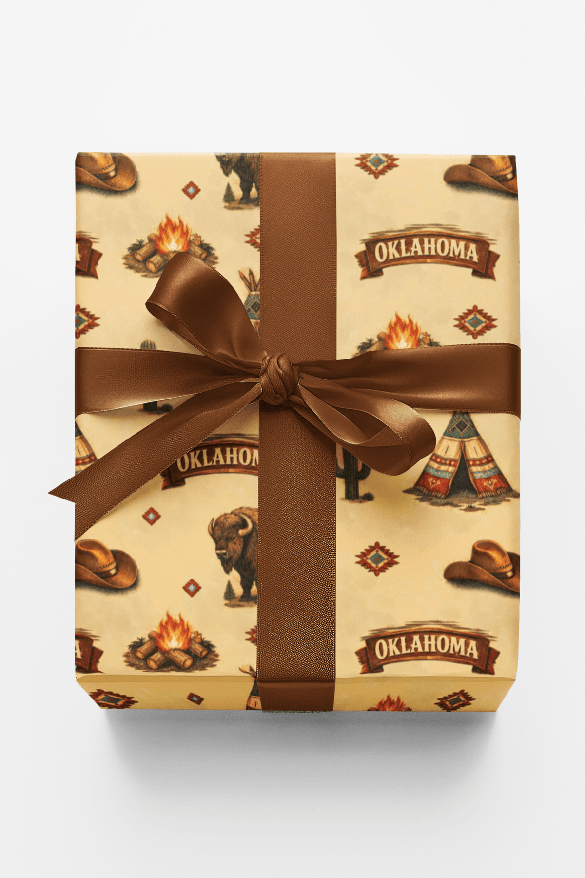 Oklahoma Western Prairie - London Penny Gift Wrap
