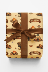 Oklahoma Western Prairie - London Penny Gift Wrap