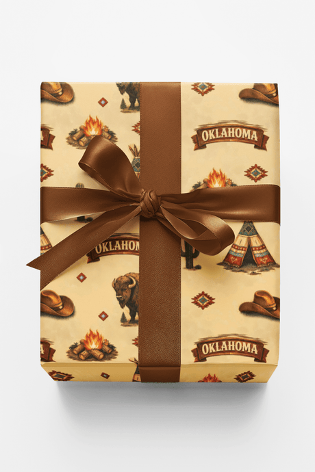Oklahoma Western Prairie - London Penny Gift Wrap