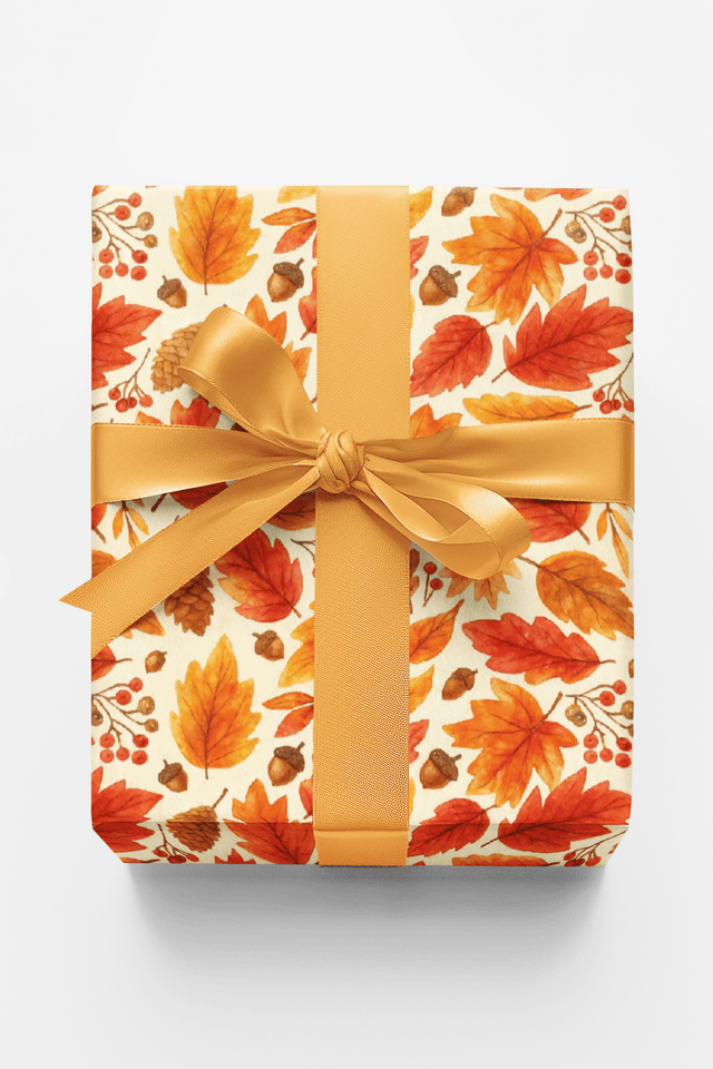 Autumn Leaves - London Penny Gift Wrap