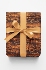 Cincinnati Queen City Lights II - London Penny Gift Wrap