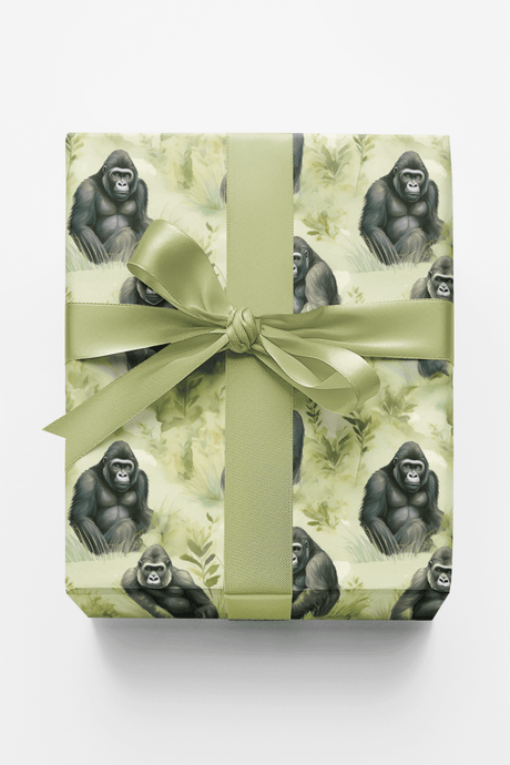 Safari Stroll Gorilla - London Penny Gift Wrap