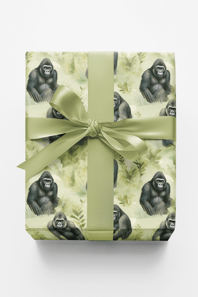 Safari Stroll Gorilla - London Penny Gift Wrap