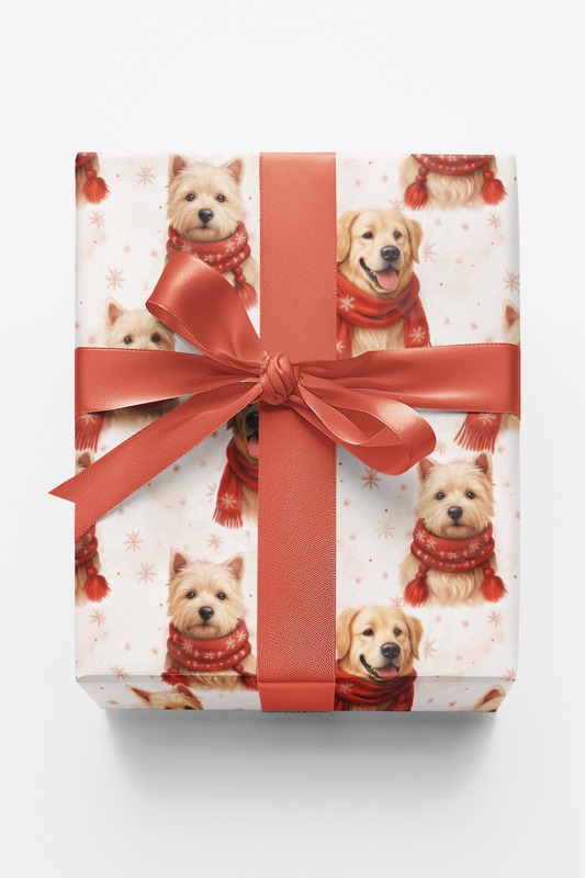 Dogs in Winter Scarves